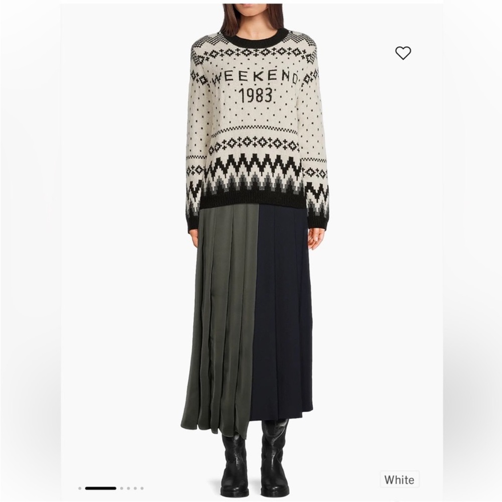 NWT Weekend Maxmara Geometric Sweater, Size M - Picture 4 of 7
